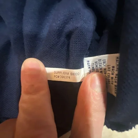 Polo Ralph Lauren Hoodie Men's LARGE Navy Lightweight Cotton Pullover Hoodie - Picture 3 of 9